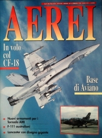AEREI - FEBBRAIO 1996 - CF-18 -  AVIANO - TORNADO AMI - F111 - LANCASTER