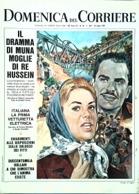 DOMENICA DEL CORRIERE N. 30-18 3UGLIO 1967-IL DRAMMA DI MUNANOGLIE DI RE HUSSEIN