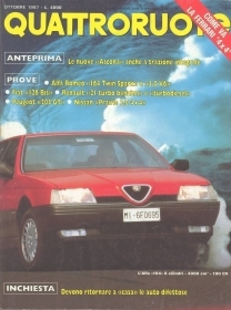 QUATTRORUOTE N 384 - OTTOBRE 1987