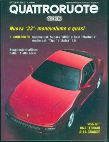 QUATTRORUOTE N 444 - OTTOBRE 1992