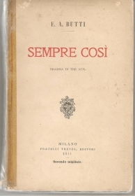 SEMPRE COSI  dramma in tre att