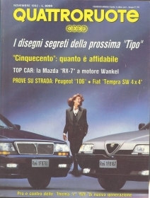QUATTRORUOTE N 445 - NOVEMBRE 1992