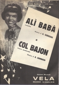 ALI' BABA' -- COL BAJON   A. Gurrieri  #  SPARTITO - Edizioni Vela