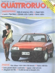 QUATTRORUOTE N 377 - MARZO 1987