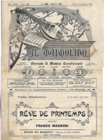 REVE DE PRINTEMPS - FIOR DI BOSCO # SPARTITO - Rivista mus. IL MANDOLINO - 1926